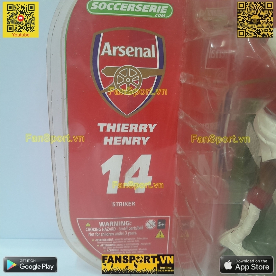 Tượng Thierry Henry 14 Arsenal 2006-2007-2008 home soccerserie blister