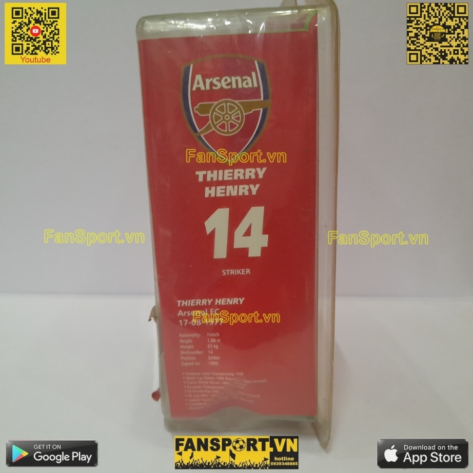 Tượng Thierry Henry 14 Arsenal 2006-2007-2008 home soccerserie blister