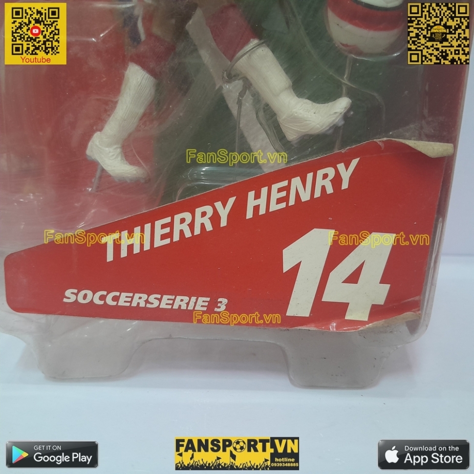 Tượng Thierry Henry 14 Arsenal 2006-2007-2008 home soccerserie blister