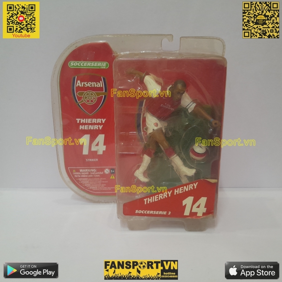 Tượng Thierry Henry 14 Arsenal 2006-2007-2008 home soccerserie blister