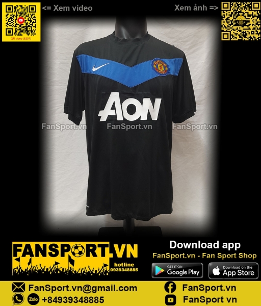 Áo đấu Manchester United 2010-2011 third shirt jersey 355093 Nike AON