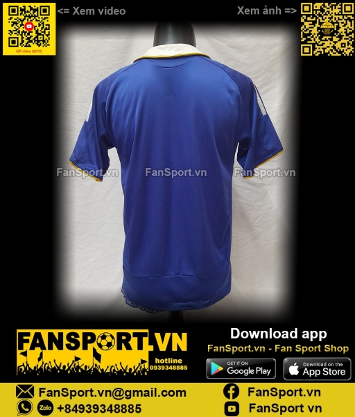 Áo đấu Chelsea 2008-2009 home shirt jersey blue 656126 Adidas XLB