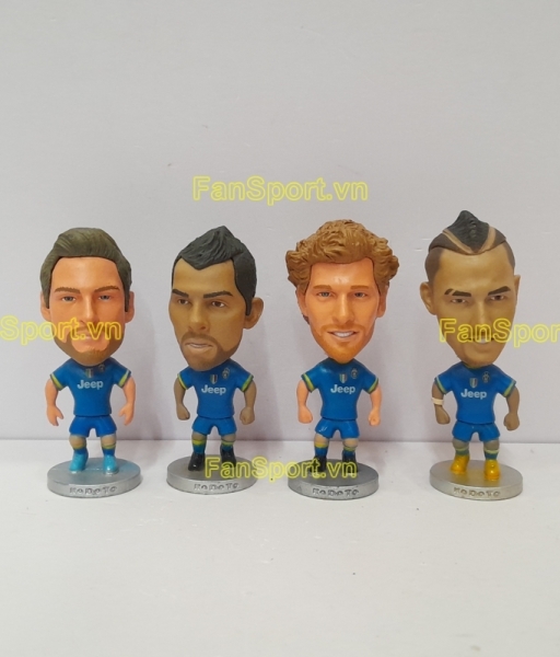 Set 4x Marchisio Tevez Llorente Vidal Juventus 2014 2015 away kodoto