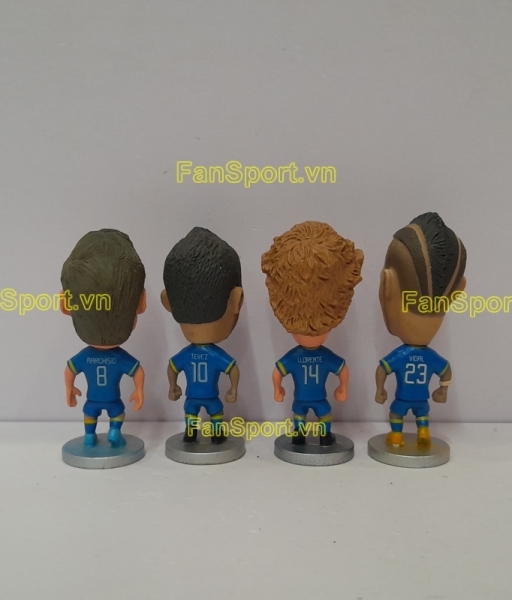 Set 4x Marchisio Tevez Llorente Vidal Juventus 2014 2015 away kodoto