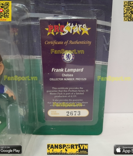 Tượng Lampard Chelsea 2006 2007 2008 home corinthian PRO1529 prostars