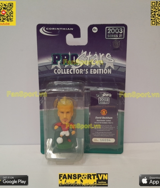 Tượng Beckham 7 Manchester United 2002-2003 home corinthian PRO774