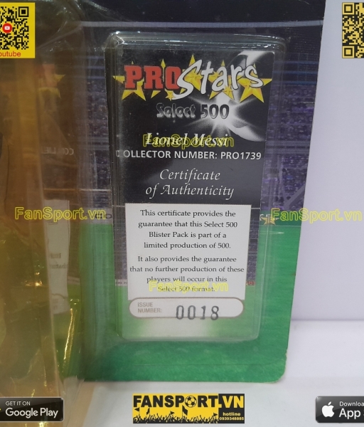 Tượng Messi 19 Barcelona 2007-2008 away corinthian Select 500 PRO1739