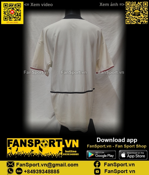 Áo đấu Manchester United 2002-2003 away shirt jersey white 184951 Nike
