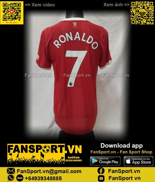 Áo Ronaldo 7 Manchester United 2021 2022 authentic shirt jersey H31090