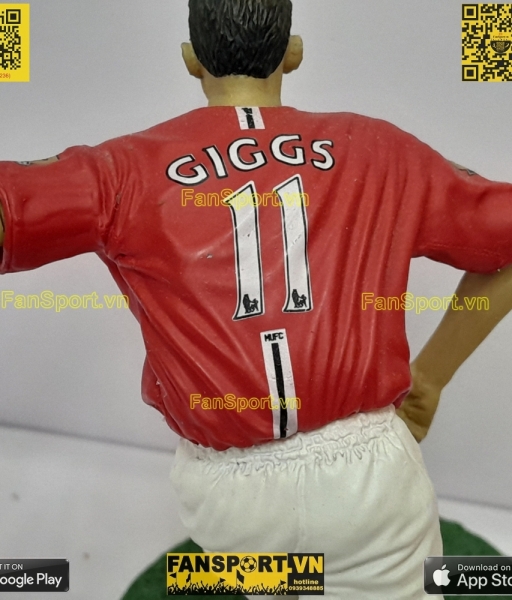 Tượng Giggs 11 Manchester United 2007 2008 2009 home figure FT Champs