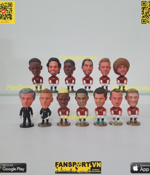 Set 13 tượng Manchester United 2016-2017 soccerwe rooney ibrahimovic