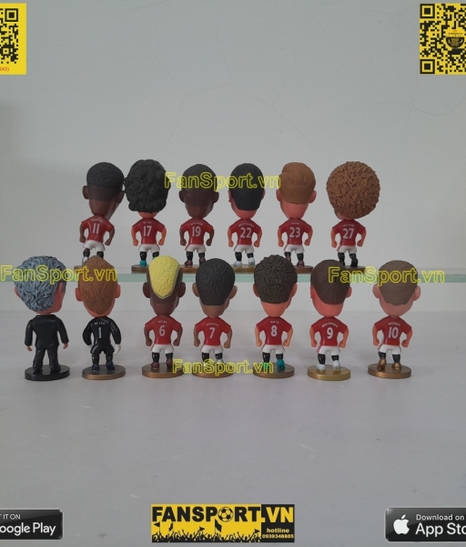 Set 13 tượng Manchester United 2016-2017 soccerwe rooney ibrahimovic