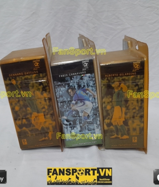Set 3x Gilardino Gattuso Cannavaro Itally World Cup 2006  Fanatico