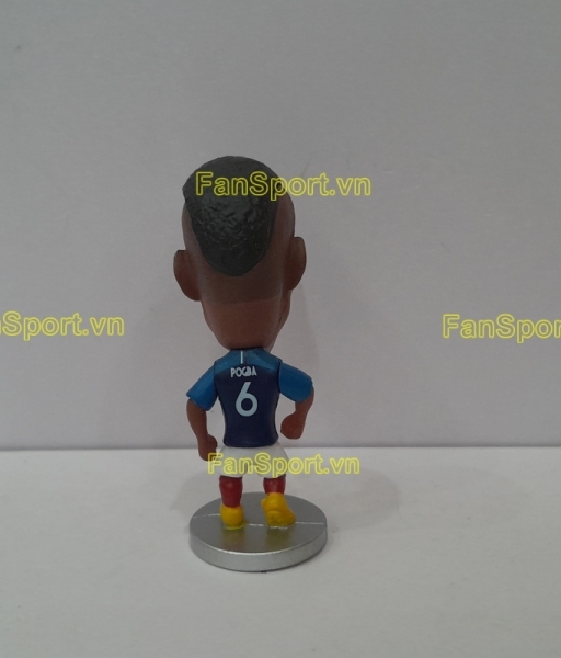 Tuợng Paul Pogba 6 France 2016 2017 2018 home blue soccerwe