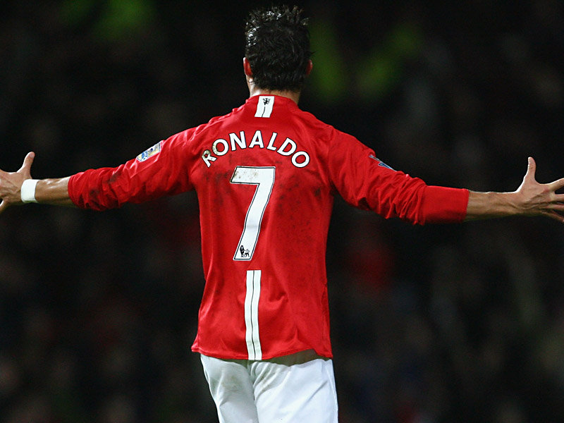 Áo Ronaldo Manchester United 2007 2008 2009 home shirt  jersey 237945
