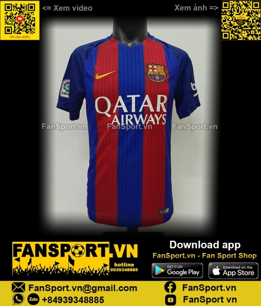 Áo đấu Barcelona 2016-2017 home shirt jersey 776850 Nike