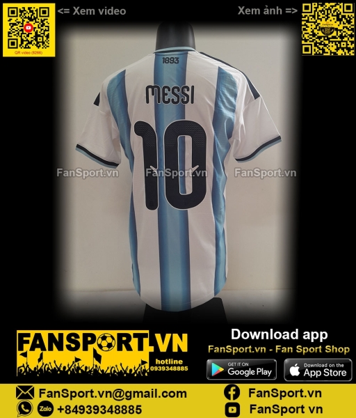 Áo Messi 10 Argentina 2026 home shirt jersey authentic JM5897 Adidas
