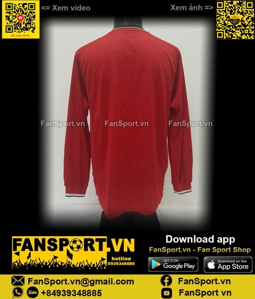Áo đấu Manchester United 2000 2001 2002 home shirt jersey long slevess