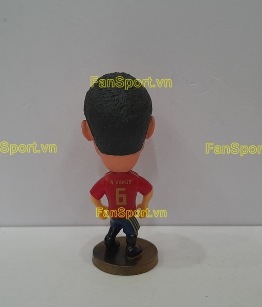 Tượng Andres Iniesta 6 Spain 2018 2019 home red soccerwe Tây Ban Nha