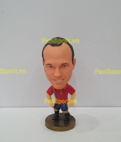 Tượng Andres Iniesta 6 Spain 2018 2019 home red soccerwe Tây Ban Nha