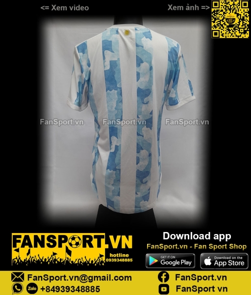 Áo Argentina 2020 2021 2022 home shirt jersey FS6568 authentic player