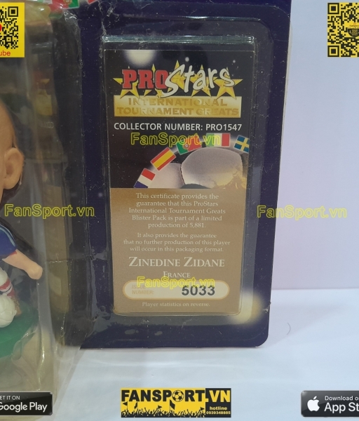 Tượng Zinedine Zidane 10 France 2006 2007 home corinthian PRO1547