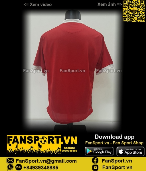 Áo đấu Manchester United 2006-2007 home shirt jersey red Nike