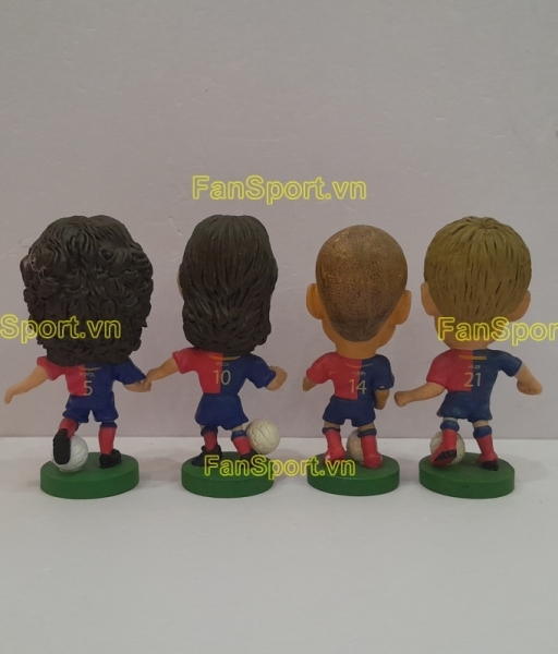 Set 4x tượng Messi Henry Hleb Puyol Barcelona 2008-2009 corinthian